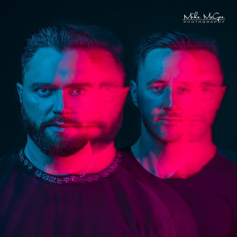 Spotify musician hypercolor colored gel artistic creative album cover portrait headshot photographer san francisco bay area creative headshot photographer